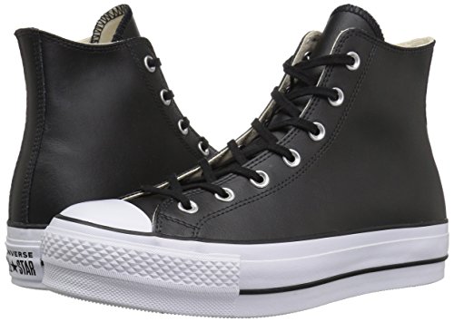 Converse Chuck Taylor CTAS Lift Clean Hi, Zapatillas Altas para Mujer, Negro (Black/Black/White 001), 39.5 EU