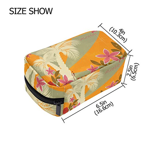 COOSUN - Bolsa de maquillaje hawaiana para mujer