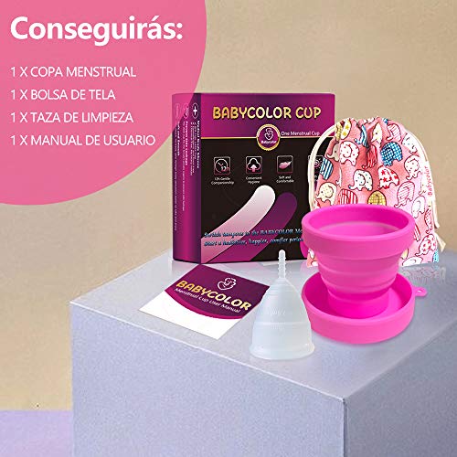 Copa Menstrual-copa menstrual más recomendada-Incluye una bolsa de regalo - Silicona suave reutilizable de grado medicinal