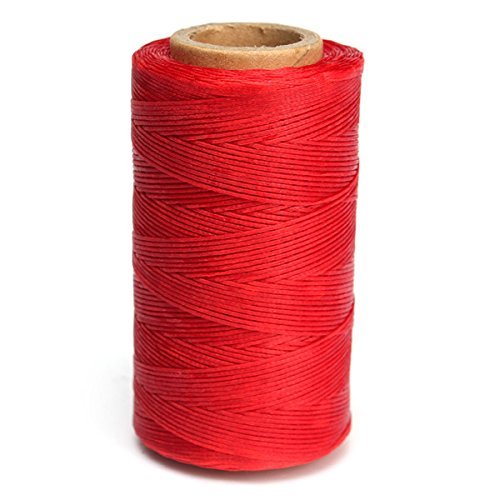 Cordón de hilo encerado de cuero 150D 1 mm 50 metros 5 unidades durable para bricolaje artesanía herramienta costura de mano hilo negro marrón blanco beige rojo