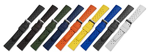 Correa de reloj de goma Tropic (20 mm, color verde OTAN)