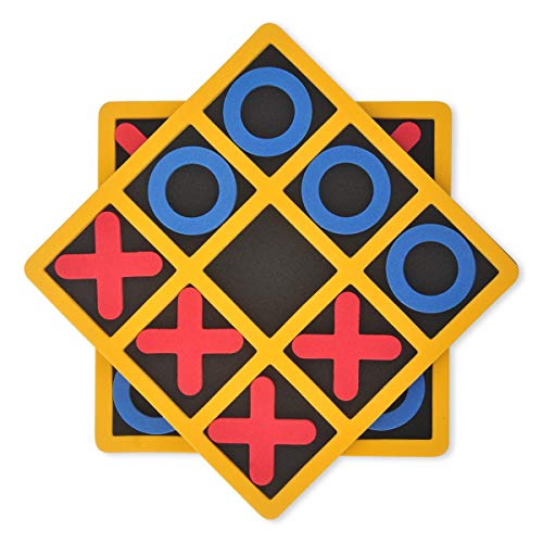 COSDDI 2PCS Juego de Mesa Tic TAC Toe Juegos de Mesa Rompecabezas Juguete Educativo para niños