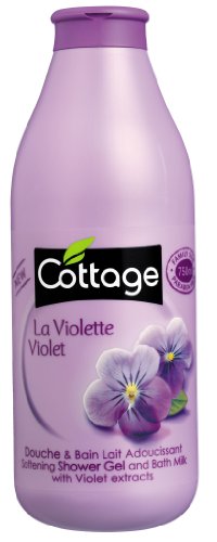 Cottage Softening Shower Gel and Bath Milk with Violet Extracts