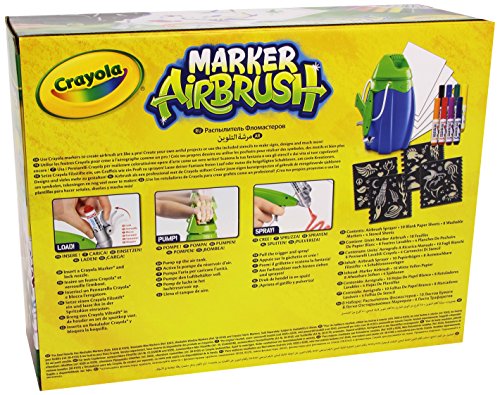 CRAYOLA - Aerógrafo de Juguete, Marker Airbrush
