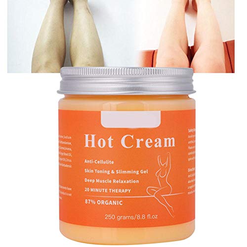 Crema adelgazante, crema anti-celulitis, quemador de grasa, gel formador de crema para las empresas de masajes corporales Relajación muscular de la piel, orgánico 250 g
