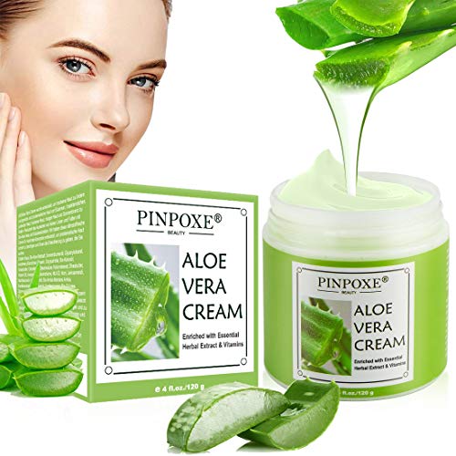 Crema de Aloe Vera, Crema Facial de Aloe, Gel de Aloe Vera, Crema Corporal de Aloe Vera, Crema Hidratante de Aloe Natural, Crema Hidratante Regeneradora Crema de Piel Grasa/Seca/Sensible Cura