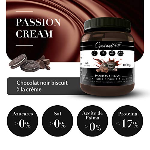 Crema de Cacao y Avellanas Hiperproteica sin Azucares ni grasas saturadas - Sin aceite de palma - formato 1KG Increíble Sabor (oreo cookies)