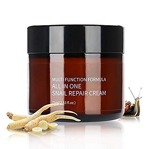 Crema de Cara de Caracol 92% Extracto de Secreción de Caracol Reparación Facial Crema Blanqueadora Blanqueadora Eliminación de Arrugas Anti-envejecimiento Hidratante de La Piel 75ml