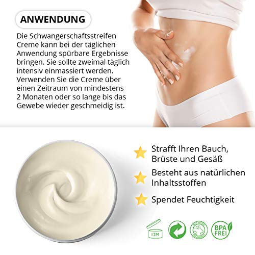 Crema de dilatación | Prevención & Reducción de embarazo Tiras | con agua indio Ombligo | curativas pomada para Cicatrices | hochwirksam | rugosa pomada en calidad premium de Thompson & Wood