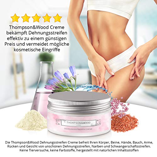 Crema de dilatación | Prevención & Reducción de embarazo Tiras | con agua indio Ombligo | curativas pomada para Cicatrices | hochwirksam | rugosa pomada en calidad premium de Thompson & Wood