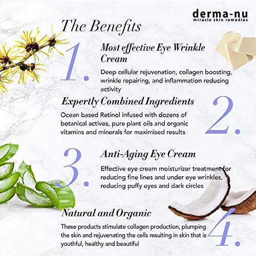 Crema de Ojos Anti Edad Antioxidante - Mejor Tratamiento contra Arrugas, Ojeras e Hinchazón – Nutre la Piel con CoQ10, Matrixil 3000, Aminoácidos, Péptidos y Vitamina C – 14 ml