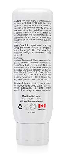 Crema exfoliante de microdermoabrasión antiedad orgánica de Maritime Naturals. El mejor remedio para el cuidado de la piel. Menos arrugas, marcas y puntos negros, para una piel fresca y brillante. Revitalización de la piel natural al 96 % para hombres y m