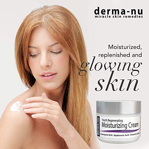 Crema facial anti-edad por Derma-nu – Mejor crema humectante – Tratamiento para la piel para el daño por el sol y arrugas - 2oz