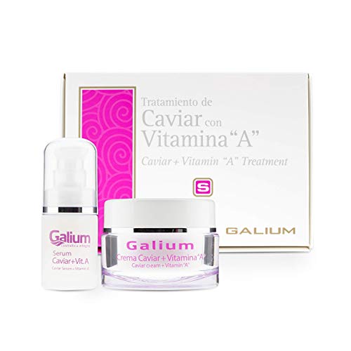 Crema Hidratante CAVIAR + Serum CAVIAR | Vitamina A | Tratamiento Facial PREMIUM | Anti Edad | Reafirma, Nutre y Repara.