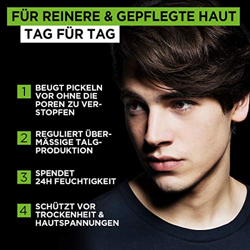 Crema hidratante L'Oreal Men Expert Pure Power para el cuidado diario facial, para hombre, una unidad de 50 ml