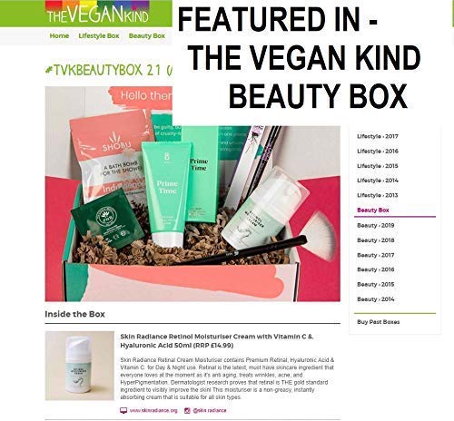 Crema hidratante para rostro con retinol de alta resistencia, ácido hialurónico y vitamina C, producto en Reino Unido, crema facial y ojos – antienvejecimiento/arrugas