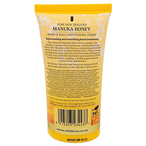 Crema Hidratante Salvaje Helecho Mano con miel de abeja 85 ml
