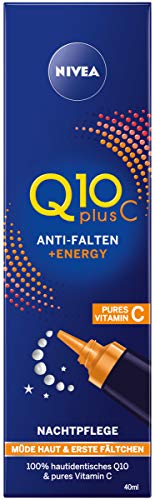Crema Nivea de noche para el contorno de ojos Q10 Plus + Energy recharge, 40 ml.