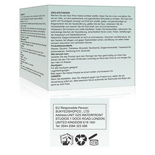 Crema para el cuello,Mascara reafirmante para el cuello,antiarrugas para el cuello,reafirmante para el cuello antienvejecimiento para escote,Antiedad Hidratante y Nutritiva para el Cuello y Pecho