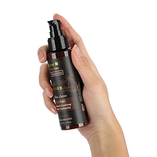 Crema para el cuerpo Loción bronceadora sin sol Hidratante Ingredientes naturales orgánicos Mejor bronceador Bronce ligero, mediano u oscuro gradual para el cuerpo y la cara