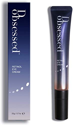 Crema para los Ojos de Retinol de D.obsessed - Resolución antiedad para arrugas, círculos oscuros e hinchazón - Exclusivo con retinol, células madre vegetales, Matrixyl 3000, ácido hialurónico (20g)