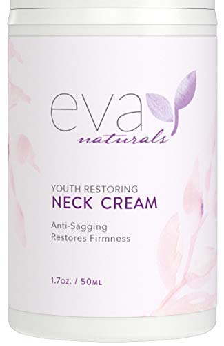 Crema Reafirmante para Cuello Eva Naturals (1.7 oz) Dispensador al Vacío - Loción Reafirmante para Cuello, Cara y Escote - Combate Arrugas, Promueve Elasticidad y una Piel Más Joven - con Vitamina C