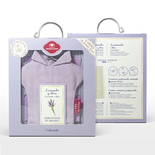 CRISTALINAS. Ambientador Percha para Armario. Mas de 8 semanas de duración. Cerámica Sólida. Aroma (Aroma Limpio)