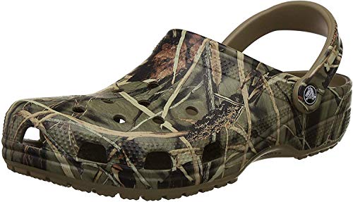 Crocs Classic Realtree, Zuecos Unisex Adulto, Marrón (Khaki), 37/38 EU