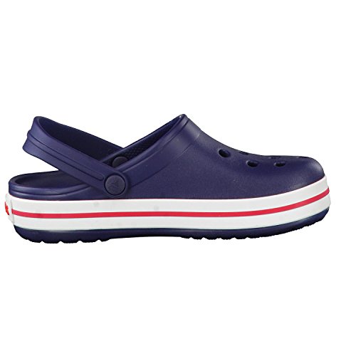 Crocs Crocband Clog K, Zuecos con Correa Unisex-Bambini, BLU (Navy/Red), 32/33 EU