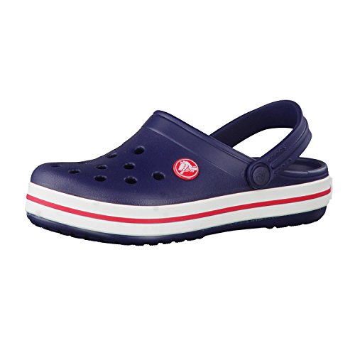 Crocs Crocband Clog K, Zuecos con Correa Unisex-Bambini, BLU (Navy/Red), 32/33 EU