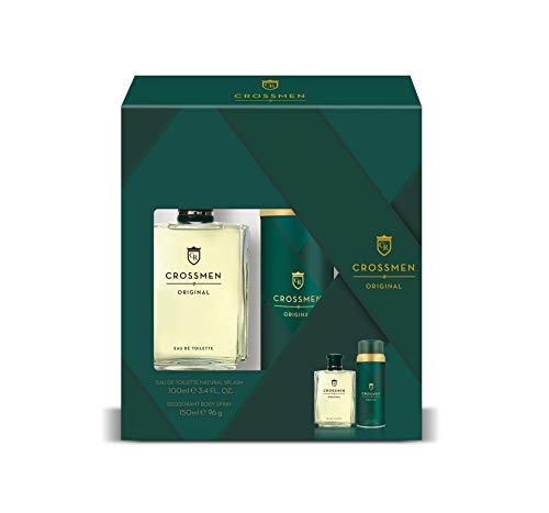 Crossmen 99350046197 Sport Set para Hombre: Eau de Toilette Natural Splash 100 ml + Desodorante Body Spray 150 ml