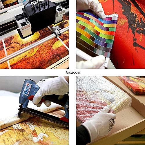 Cuadro En Lienzo 3 Paneles Panel Pinturas Decoración Taxi Amarillo De La Calle De La Ciudad De Nueva York Cuadro De Casa Modernos,Listo para Colgar Murales Pared,First Wall Art