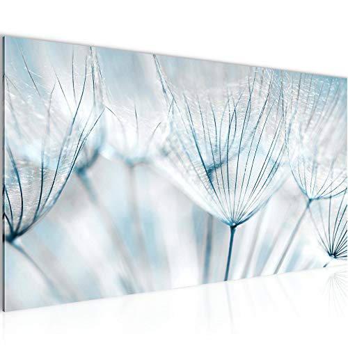 Cuadro en Lienzo Flores de diente de león 100 x 40 cm - XXL Impresión Material Tejido no Tejido Artística Imagen Gráfica Decoracion de Pared - 1 pieza - Listo para colgar - 209812b