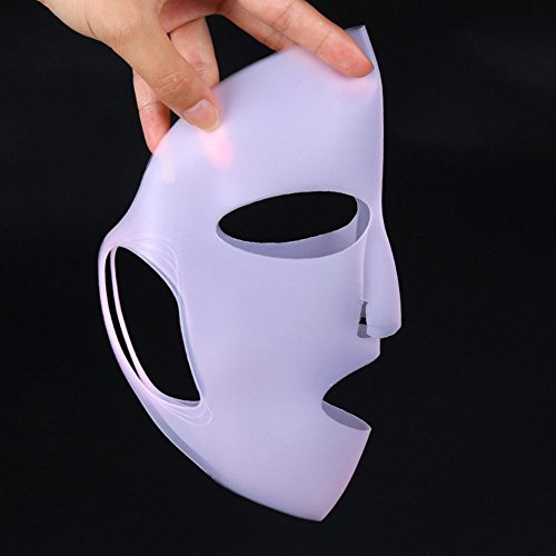Cubierta de la máscara, cubierta de la máscara de silicona reutilizable máscara de belleza facial humectante de la cara impermeable del vapor