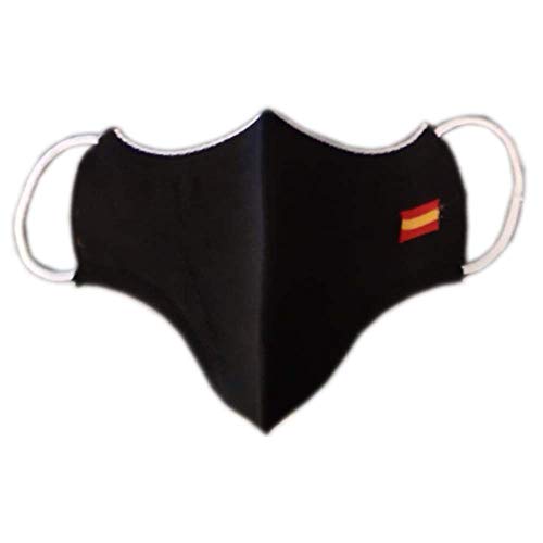 Cubrecara Fuerzas y Cuerpos de Seguridad. Negra. Especificación AITEX 2020TM1849. Bandera de España