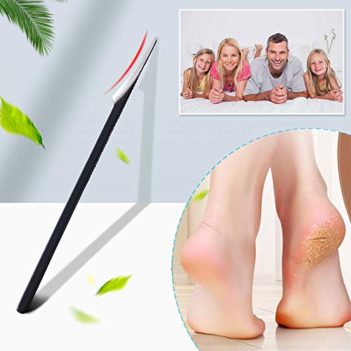 Cuchilla Profesional para Pies, zukabmw Pedicure Hard Skin Remover Cuidado de los pies Cuidado de callos Piel Muerta Rascador Pedicura Herramienta para la Piel de Cuerno Muerte, dura y agrietada piel