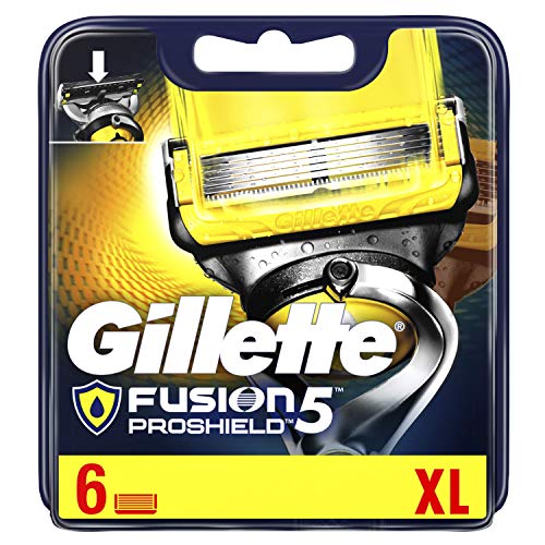 Cuchillas de afeitar para hombre Gillette Fusion Proshield.