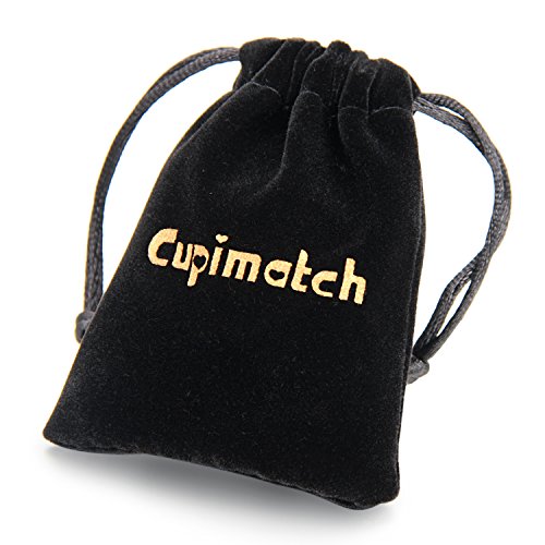 Cupimatch collar cadena colgante botella cristal perfume botella abatible acero inoxidable hombre mujer tamaño a elegir Piccolo