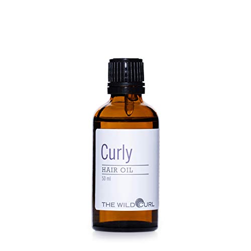 Curly Argan Oil - Aceite Para el Cabello Rizado, Agrega Fuerza y Hidratación | 50ml | Para el Pelo Rizado | Sin Sulfatos, Vegano y 100% Natural | Aceite de Argán, Coco y Aguacate | The Wild Curl