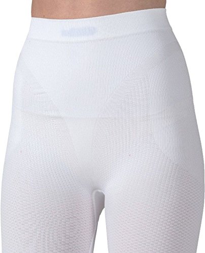 CzSalus Pantaloncito Corto Anti-Celulitis, tratados con nanopartículas de Plata - Blanco tamaño S
