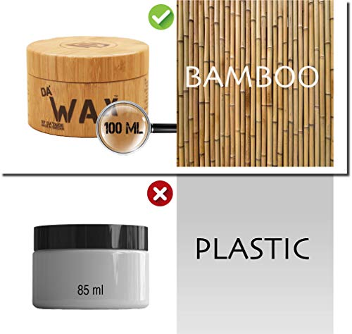 Da Dude Da Wax Cera Pelo Hombre Mate - Único Fijador de Peinado en un Envase Regalo de Madera