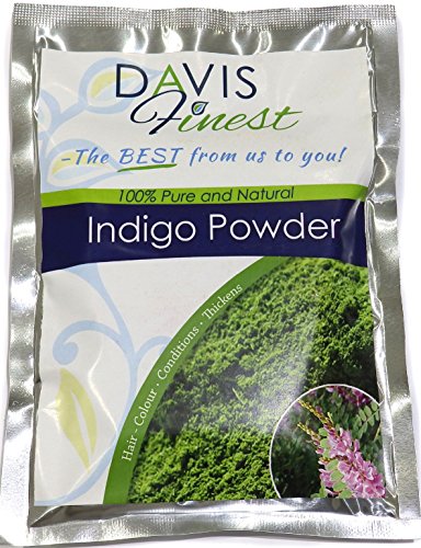 Davis Finest Indigo Tinte para el cabello en polvo, 100 g.