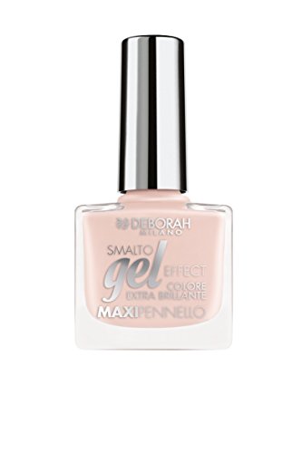 Deborah Milano SMALTO GEL EFFECT 8.5ml Crema de color esmalte de uñas - Esmaltes de uñas (Crema de color, Porcelain Nude, Botella, 1 pieza(s), 8,5 ml)