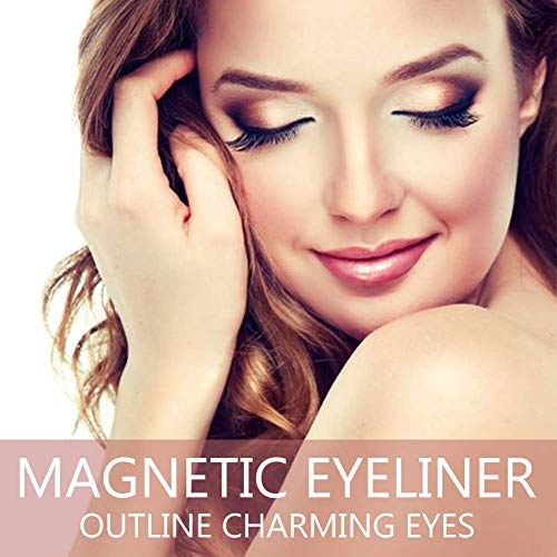 Delineador de ojos magnético con pestañas magnéticas para mujeres, BEENLE 2019 Upgrade Magnetic Lash Liner Kit de delineador de ojos magnético