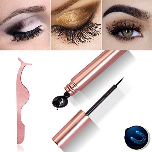 Delineador de ojos magnético con pestañas magnéticas para mujeres, BEENLE 2019 Upgrade Magnetic Lash Liner Kit de delineador de ojos magnético