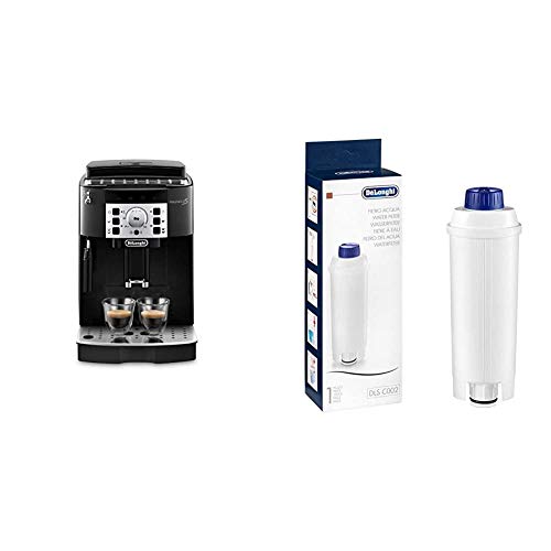 De'Longhi Magnifica S Ecam 22.110.B - Cafetera superautomática, 15 bares de presión, 13 programas ajustables, auto-limpieza + De'Longhi DLSC002 - Filtro agua antical, para cafeteras superautomáticas