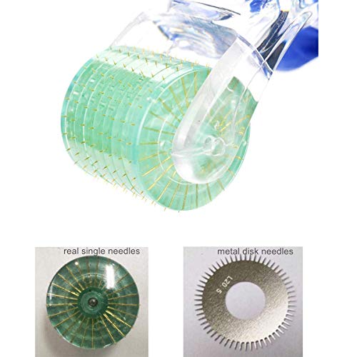 Dermaroller 0.75mm/ Hair Rebrote Derma Roller/Microneedle antienvejecimiento/pérdida de cabello Arrugas Cicatrices de acné Piel picada Estrías Hiperpigmentación Cara Rodillos para ojos KoiBeauty