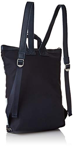 Desigual Backpack Liberté Patch Baza, Mochila moderna. para Mujer, azul (navy), 37x9x24 centimeters (B x H x T)