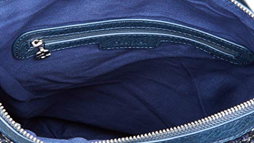 Desigual Backpack Liberté Patch Baza, Mochila moderna. para Mujer, azul (navy), 37x9x24 centimeters (B x H x T)