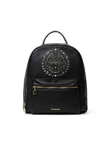 Desigual Nazca - Mochila para mujer (12,5 x 29 x 25,5 cm), color Negro, talla 12.5x29x25.5 cm (B x H x T)